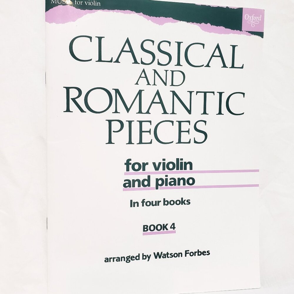 Classical and Romantic Pieces Violin Piano Book 4 Sheet Music